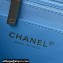 Chanel Grained Calfskin Chain Shoulder Bag AS4612 Blue 2024