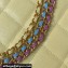 Chanel Grained Calfskin Chain Shoulder Bag AS4612 Yellow 2024