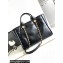 Chanel Calfskin & Gold-Tone Metal Small Shopping Tote Bag AS3257 Black 2024