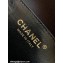 Chanel Calfskin & Gold-Tone Metal Chain Bowling Bag AP3586 Black 2024