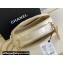 Chanel Calfskin & Gold-Tone Metal Chain Bowling Bag AP3586 White 2024