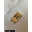Chanel Calfskin & Gold-Tone Metal Chain Bowling Bag AP3586 White 2024