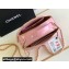 Chanel Calfskin & Gold-Tone Metal Chain Bowling Bag AP3586 Pink 2024