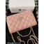 Chanel Small Flap Bag with Flower Top Handle A96033 Pink 2024