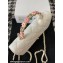 Chanel Small Flap Bag with Flower Top Handle A96033 White 2024