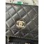 Chanel Small Flap Bag with Flower Top Handle A96033 Black 2024