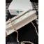 Chanel Mini Flap Bag with Flower Top Handle A96034 White 2024