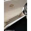 Chanel Mini Flap Bag with Flower Top Handle A96034 White 2024