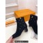Louis Vuitton Heel 5.5cm Silhouette Ankle Boots in Suede calf leather Black 2024