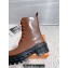Louis Vuitton Heel 6cm LV Record Ranger Boots in Glazed calf leather Brown 2024