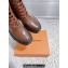 Louis Vuitton Heel 6cm LV Record Ranger Boots in Glazed calf leather Brown 2024