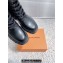 Louis Vuitton Heel 6cm LV Record Ranger Boots in Glazed calf leather Black 2024