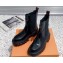 Louis Vuitton Heel 6cm LV Record Chelsea Boots in Glazed calf leather Black 2024