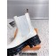 Louis Vuitton Heel 6cm LV Record Chelsea Boots in Glazed calf leather White 2024