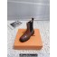 Louis Vuitton Heel 6cm LV Record Chelsea Boots in Glazed calf leather Brown 2024