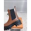 Louis Vuitton Heel 6cm LV Record Chelsea Boots in Glazed calf leather Brown 2024