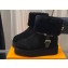 Louis Vuitton LV Ski Aspen Platform Ankle Boots in Suede calf leather and shearling Black 2024