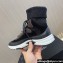 Chanel Suede Calfskin & Knit Sneakers G45204 Black 2024