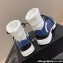 Chanel Suede Calfskin & Knit Sneakers G45204 Blue 2024