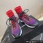 Chanel Suede Calfskin & Knit Sneakers G45204 Purple 2024