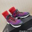 Chanel Suede Calfskin & Knit Sneakers G45204 Purple 2024