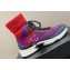 Chanel Suede Calfskin & Knit Sneakers G45204 Purple 2024