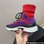 Chanel Suede Calfskin & Knit Sneakers G45204 Purple 2024