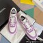 Chanel Cotton Sneakers G45352 White/Purple 2024