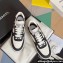 Chanel Cotton Sneakers G45352 White/Black 2024