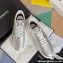 Chanel Leather Sneakers G45352 Silver 2024