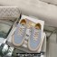 Golden Goose Deluxe Brand GGDB Space-Star Sneakers in ice-gray suede with perforated star 2024