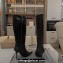 Balenciaga Heel 10cm BB High Boots in black shiny soft calfskin 2024