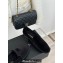Chanel Velvet Moccasins G45271 Black 2024