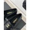 Chanel Leather Moccasins G45271 Black 2024