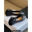 Dior Ballet Flats with Ankle strap and Pearl in Black Quilted Cannage Calfskin 2024