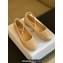 Dior Ballet Flats with Ankle strap and Pearl in Nude Quilted Cannage Calfskin 2024