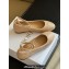 Dior Ballet Flats with Ankle strap and Pearl in Nude Quilted Cannage Calfskin 2024
