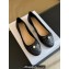 Dior Ballet Flats with Grosgrain bow and Pearl in Black Quilted Cannage Calfskin 2024