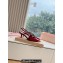 Miu Miu Heel 3cm Patent leather slingbacks Red with buckles 2024