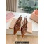 Miu Miu Heel 3cm Patent leather slingbacks Brown with buckles 2024