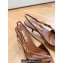 Miu Miu Heel 3cm Patent leather slingbacks Brown with buckles 2024