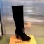 Louis Vuitton Heel 9cm Silhouette Drawstring High Boots in Suede calf leather Black 2024