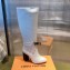 Louis Vuitton Heel 9cm Silhouette Drawstring High Boots in calf leather White 2024