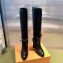Louis Vuitton Heel 9cm Silhouette Drawstring High Boots in calf leather Black 2024