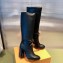 Louis Vuitton Heel 9cm Silhouette Drawstring High Boots in calf leather Black 2024