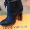 Louis Vuitton Heel 9cm Silhouette Drawstring High Boots in calf leather Black 2024