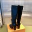 Louis Vuitton Heel 9cm Silhouette Drawstring High Boots in calf leather Black 2024