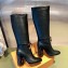 Louis Vuitton Heel 9cm Silhouette Drawstring High Boots in calf leather Black 2024