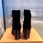 Louis Vuitton Heel 9cm Silhouette Drawstring Ankle Boots in Suede calf leather Black 2024
