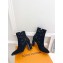 Louis Vuitton Heel 8.5cm Silhouette Ankle Boots in Suede calf leather Black 2024
